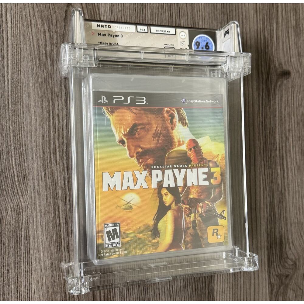 Max Payne 3 PlayStation 3 PS3 WATA 9.6 A+ Sealed